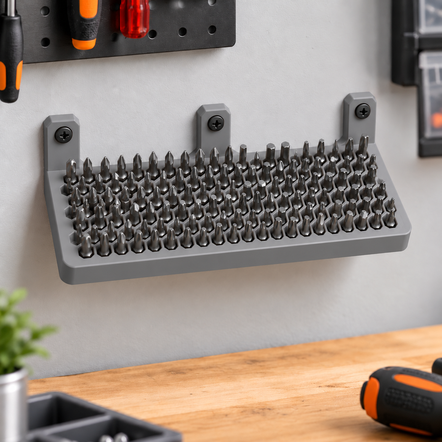 Wall-Mount Bit Holder