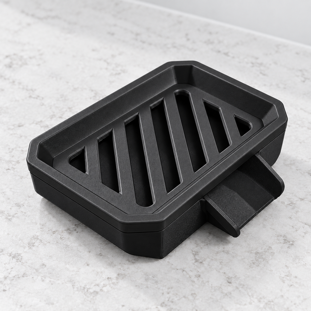 Drain-Channel Soap Dish