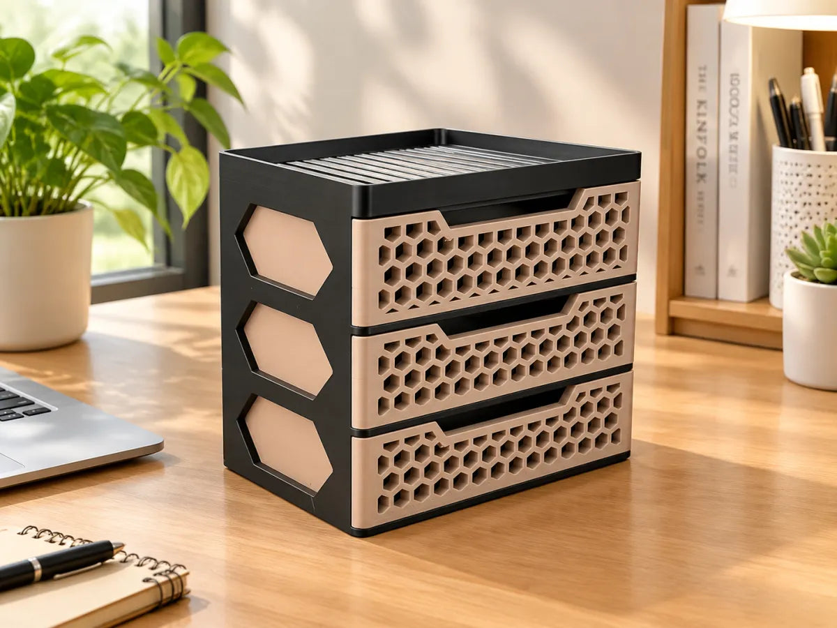Hollowed-out drawer storage box